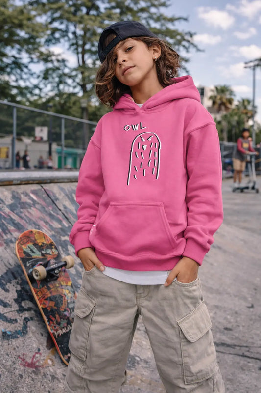 This is an Owl Hoodie - Kids