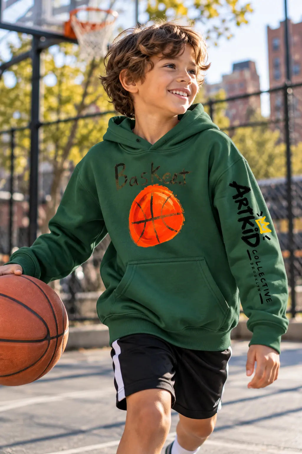 Basketball Art Hoodie - Kids